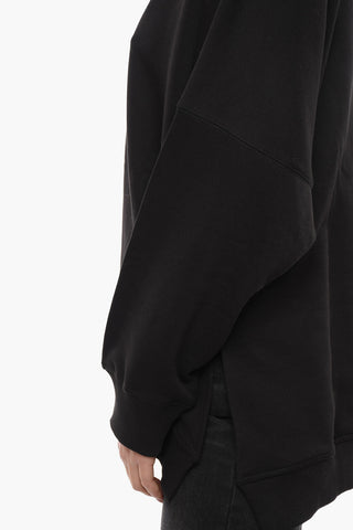 Crew Neck EYE STAR Fleece Cotton Oversized Sweatshirt