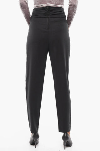 High-waisted STODA Back Zipped Pants