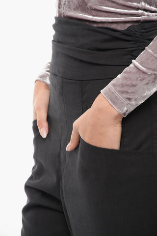 High-waisted STODA Back Zipped Pants