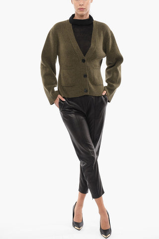 Cardigan in Misto Lana con Tasce a toppa