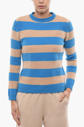 Maglia Girocollo in Cashmere a Righe
