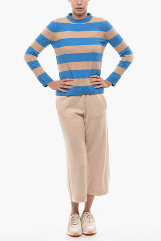 Maglia Girocollo in Cashmere a Righe
