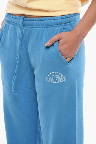 Joggers in Cotone Garzato a 3 Tasche