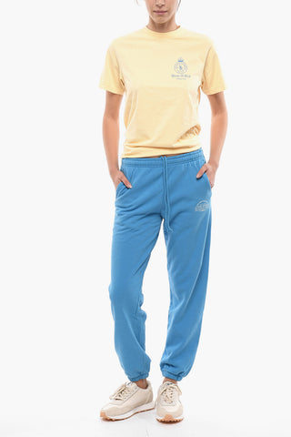 Joggers in Cotone Garzato a 3 Tasche