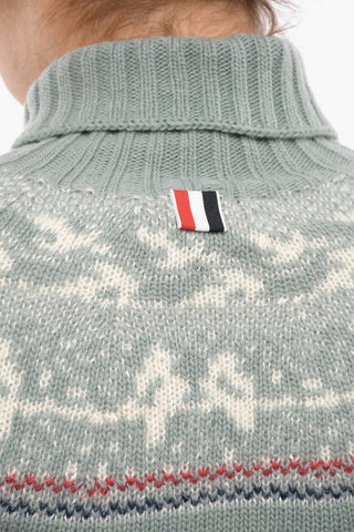 Turtleneck ICELANDIC FAIRISLE Wool Blend Sweater