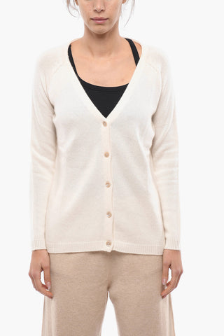 V Neck Pure Cashmere Cardigan