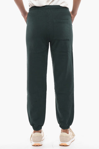 Solid Color 3-Pocket Joggers with Contrasting Print