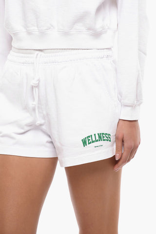 3-Pocket Cotton Shorts with Contrasting Print