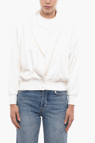 Cropped Cotton Sweatshirt