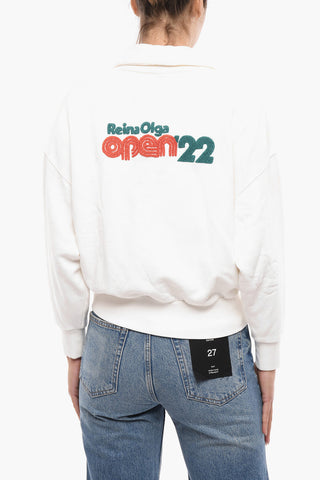 Cropped Cotton Sweatshirt