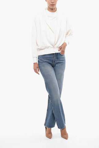 Cropped Cotton Sweatshirt