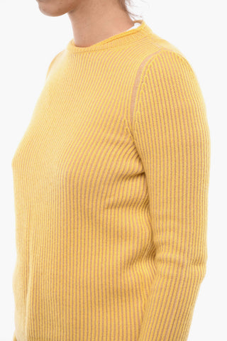 Ribbed Cashmere Crew-Neck Sweater