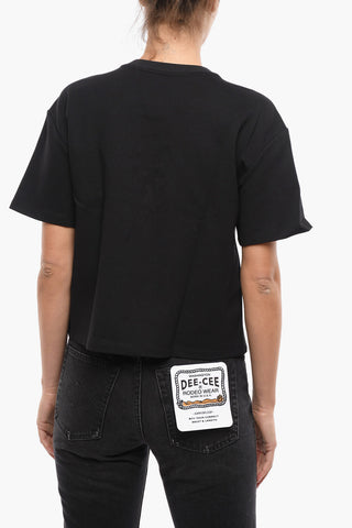 Relaxed Fit Rhinestone Embellished T-shirt
