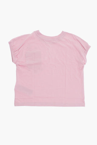 T-shirt Girocollo RELAXED BOXY con Taschino e Stampa Fiori