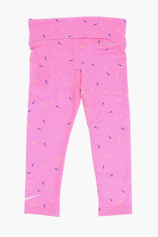 Dri-Fit-Leggings mit Allover-Logodruck