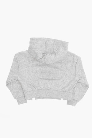 Hoodie aus gebürsteter Baumwolle mit Frontprint