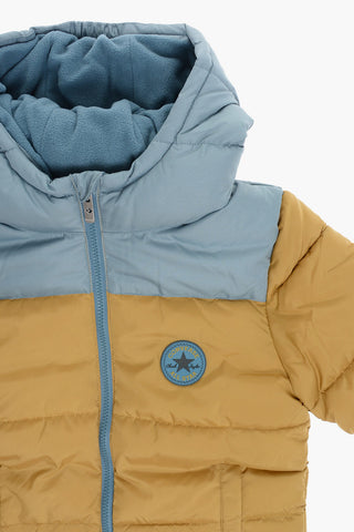 ALL STAR CHUCK TAYLOR Giubbotto Imbottito Color Block Con Interno in Pile