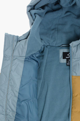 ALL STAR CHUCK TAYLOR Giubbotto Imbottito Color Block Con Interno in Pile