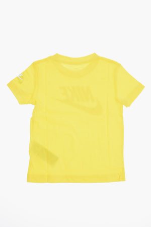 T-Shirt mit Rundhalsausschnitt in Uni mit Logodruck