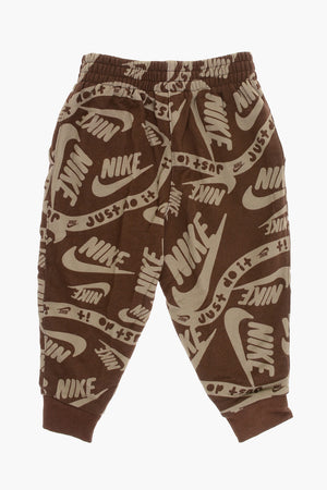 Zweifarbige Jogginghose CLUB mit Allover-Logoprint