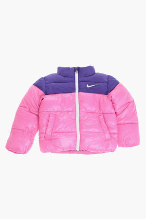 Gepolsterte Colorblock-Jacke mit Fleece-Futter