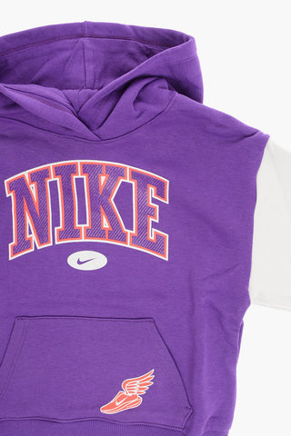Zweifarbiger Fleece-Hoodie JOIN THE CLUB