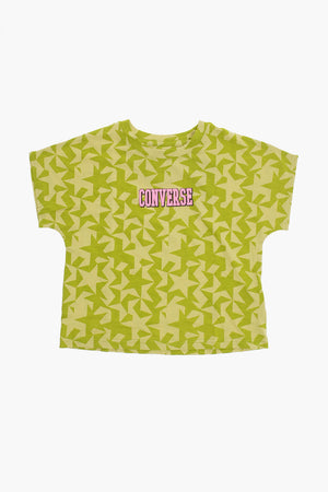 Crewneck T-Shirt RELAXED DOLMAN with All-Over Stars