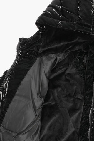 AIR JORDAN Padded Jacket with Hood and Fleeced Lining