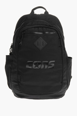 CONS Solid-Color Backpack with Tone-on-Tone Print