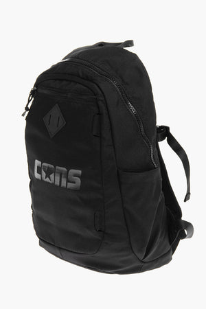 CONS Solid-Color Backpack with Tone-on-Tone Print