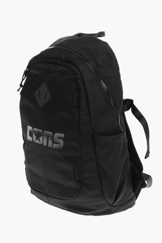 CONS Solid-Color Backpack with Tone-on-Tone Print