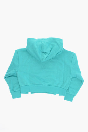 Hoodie aus gebürsteter Baumwolle mit Frontprint