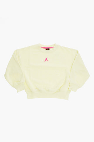 AIR JORDAN Felpa Girocollo ICON PLAY i Misto Cotone Felpato a Tinta Unita