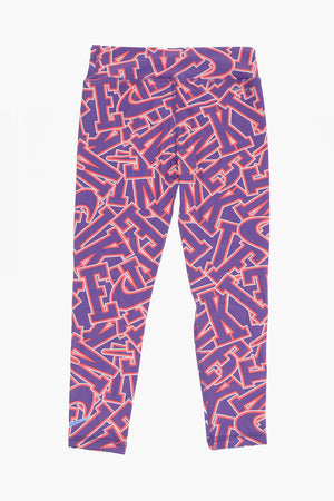 Leggings JOIN THE CLUB mit All-Over-Logo