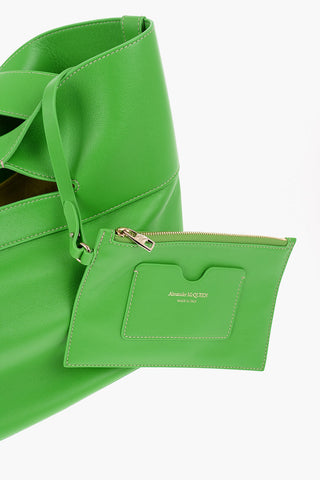 Solid Color Leather Handbag with Removable Shoulder Strap
