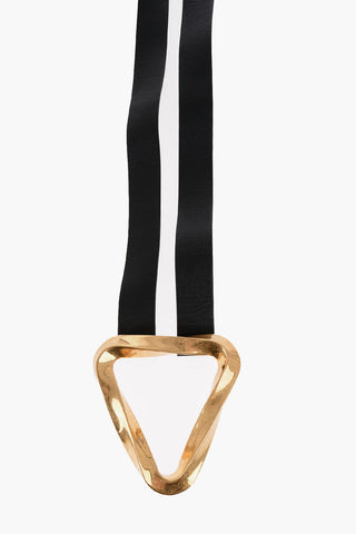 Slim Fit Leather Belt with golden Buckle 20mm