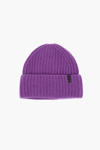 Cashmere Beanie with Logo