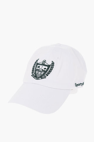 Solid Color Cap with Contrasting Embroidery