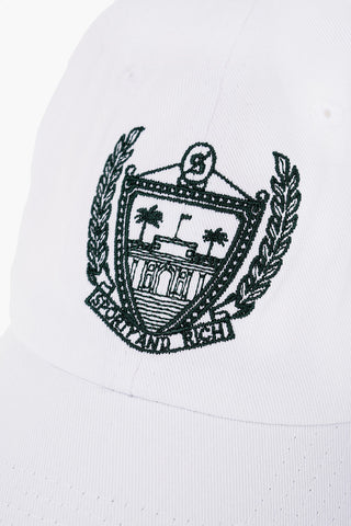 Solid Color Cap with Contrasting Embroidery