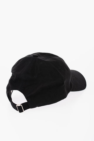 Solid Color Cap with Contrasting Embroidery