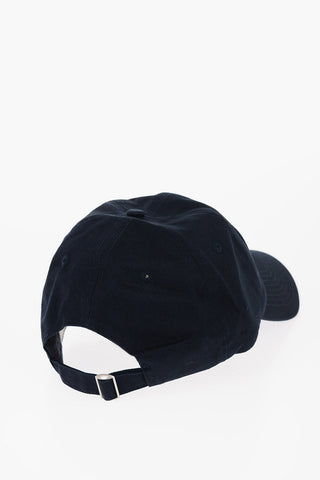 Solid Color Cap with Contrasting Embroidery