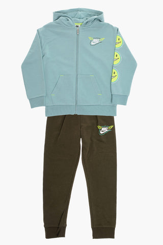 Set Felpa hoodie con Joggers in Misto Cotone