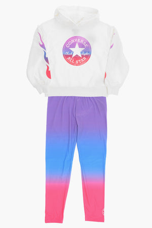 ALL STAR CHUCK TAYLOR Set Felpa Hoodie e Leggings Sfumati
