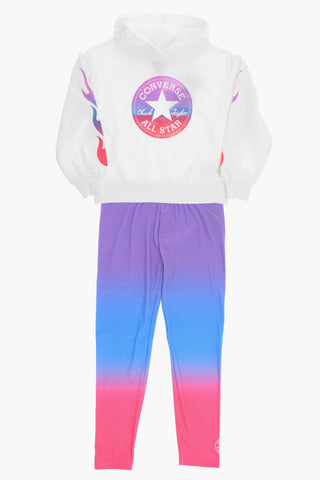 ALL STAR CHUCK TAYLOR Set Felpa Hoodie e Leggings Sfumati