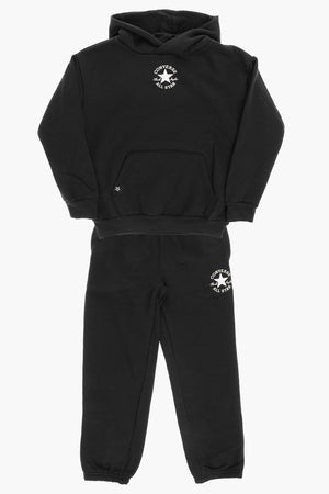 ALL STAR CHCUK TAYLOR 후디 스웨트셔츠 및 조거 팬츠 세트 솔리드 컬러