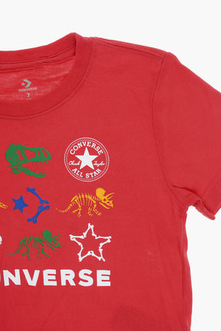 ALL STAR CHUCK TAYLOR Crewneck T-Shirt and Joggers Set with Dinosaur Print