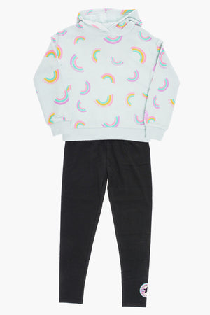 ALL STAR CHUCK TAYLOR Set Felpa Hoodie Stampata e Leggings