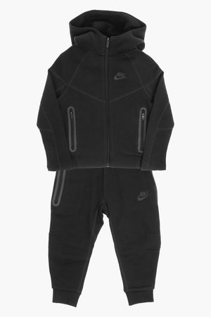Set Felpa con Zip e Joggers in Tessuto Tecnico
