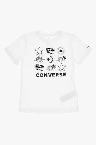 ALL STAR CHCUK TAYLOR Rundhals-T-Shirt und Joggers-Set mit Dinosaurierprint