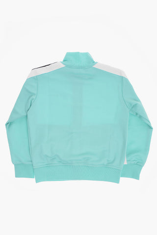 Track Sweatshirt with Contrast Side Bands